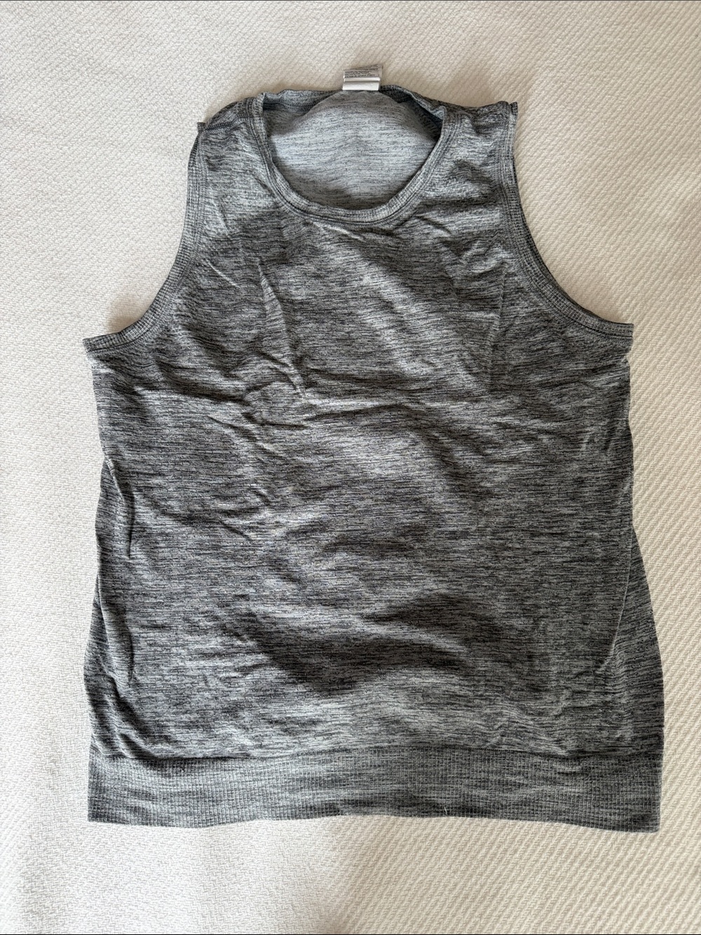 Athleta Heather Gray Sleeveless Knit Tank Top